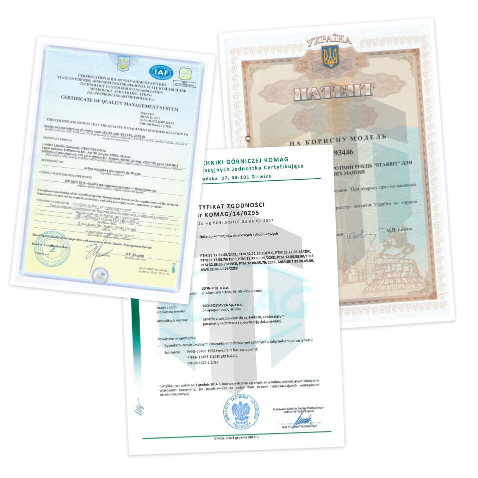 Certificati per i prodotti